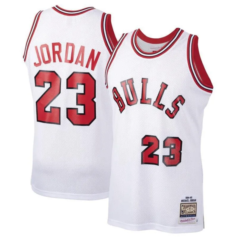 Chicago Bulls Michael Jordan Mitchell and Ness Authentic 1984-85 Hardwood Classics Rookie Jersey Mens - White | Ireland N7062G2 sold by The Bright Side