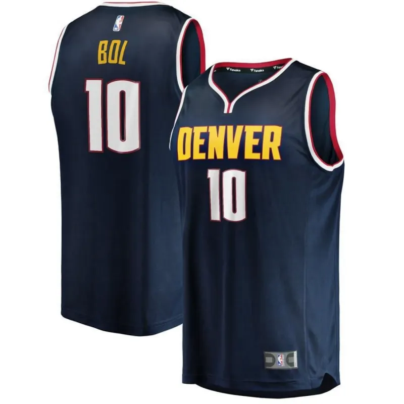 Denver Nuggets Bol Bol Fanatics Branded Replica Fast Break Icon Jersey Mens - Navy | Ireland L9239Y8 sold by The Bright Side