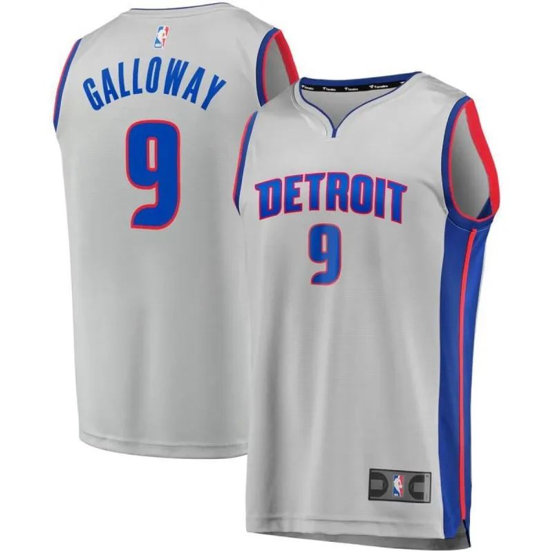 Detroit Pistons Langston Galloway Fanatics Branded Replica Fast Break Statement Jersey Mens - Grey | Ireland O8156H1 sold by The Bright Side