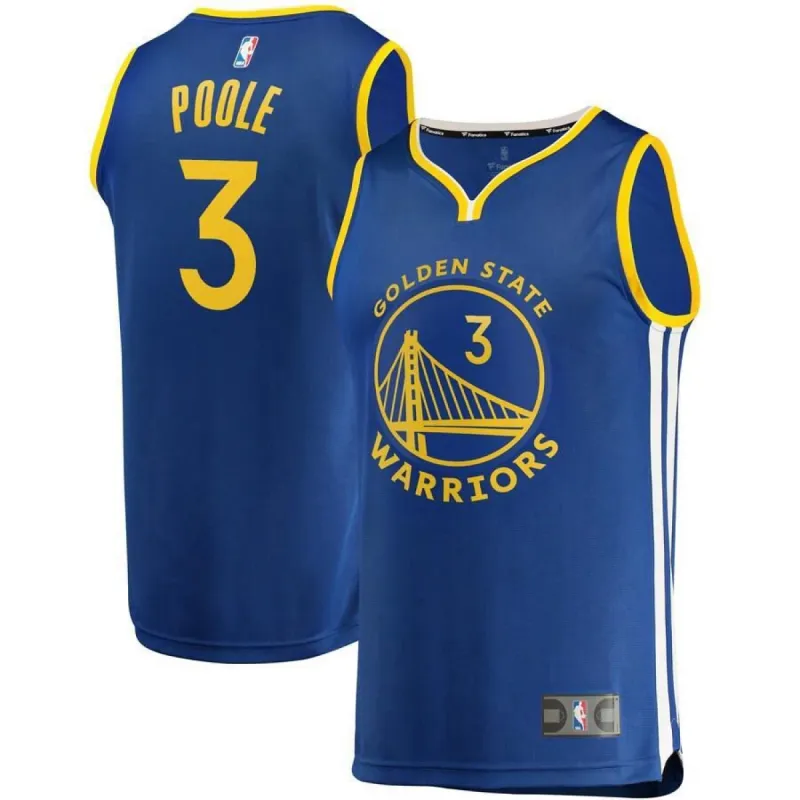 Golden State Warriors Jordan Poole Fanatics Branded Replica Fast Break Player Team Icon Jersey Mens - Blue | Ireland G2760A0 sold by The Bright Side