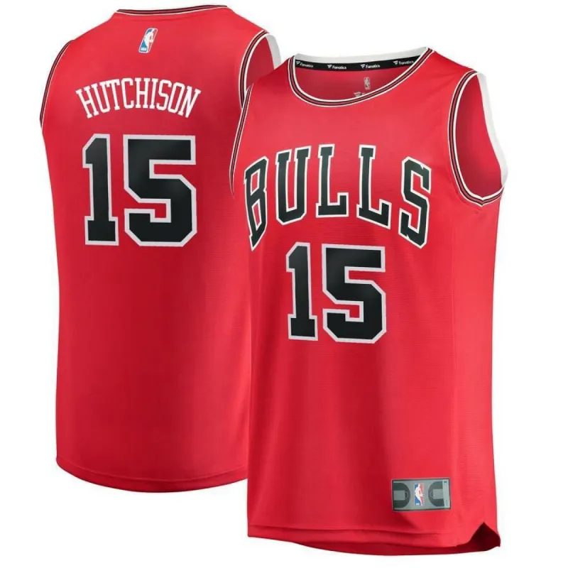 Chicago Bulls Chandler Hutchison Fanatics Branded Replica 2018 NBA Draft First Round Pick Fast Break Icon Jersey Mens - Red | Ireland E3095K9 sold by The Bright Side