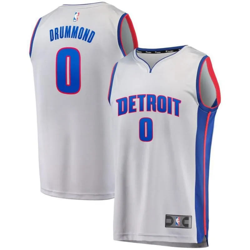 Detroit Pistons Andre Drummond Fanatics Branded Replica Fast Break Statement Jersey Mens - Grey | Ireland L9057R7 sold by The Bright Side