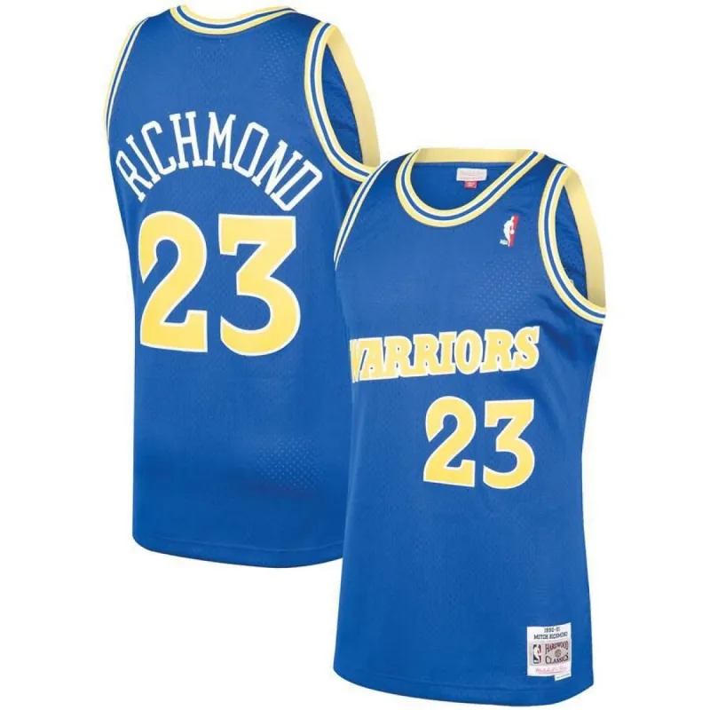 Golden State Warriors Mitch Richmond Mitchell and Ness 1990-91 Hardwood Classics Swingman Player Jersey Mens - Blue | Ireland G9671K4 sold by The Bright Side