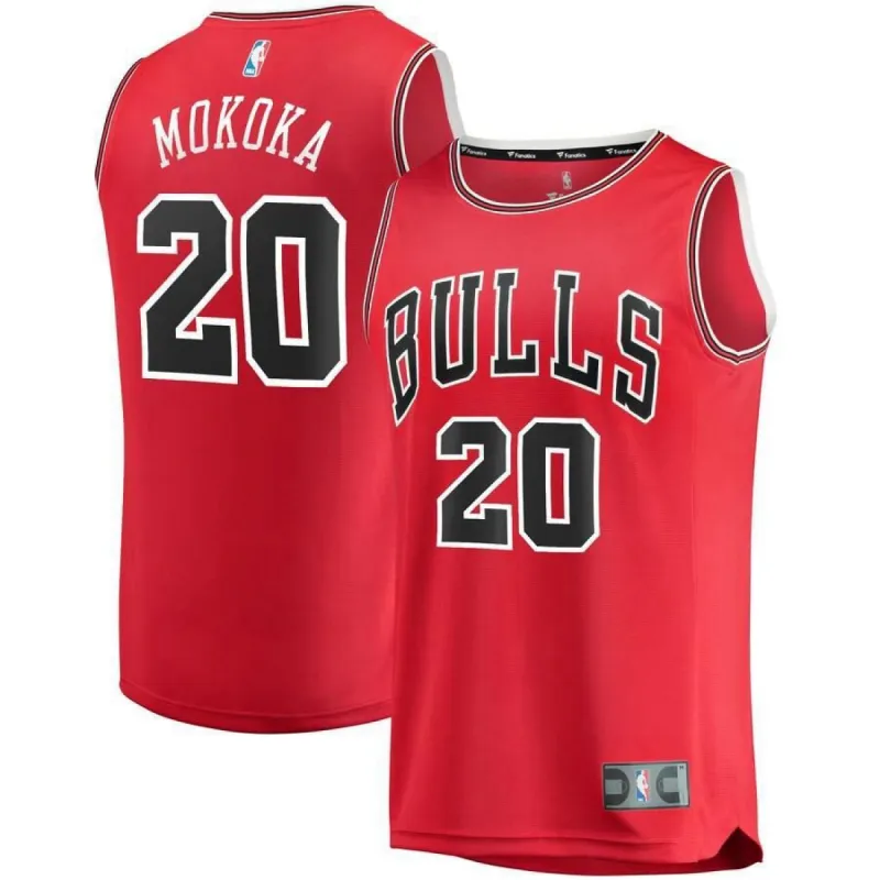Chicago Bulls Adam Mokoka Fanatics Branded Fast Break Player Icon Jersey Kids - Red | Ireland G9541U4 sold by The Bright Side
