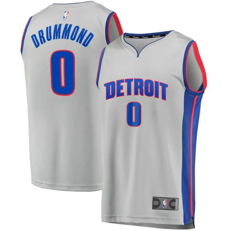 Detroit Pistons Andre Drummond Fanatics Branded Replica Fast Break Player Statement Jersey Kids - Grey | Ireland M7919L2 sold by The Bright Side