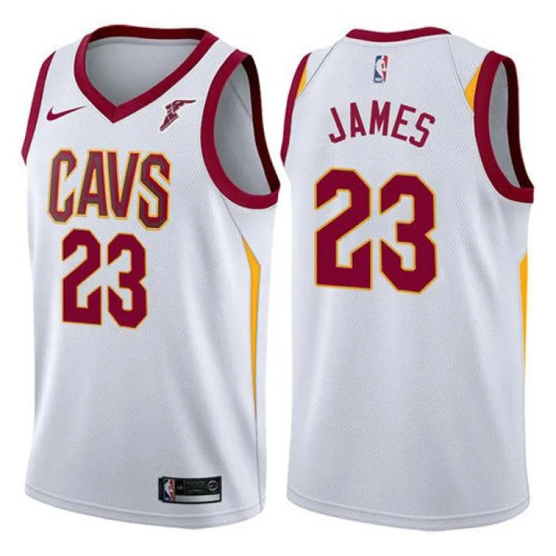 Youth Cleveland Cavaliers LeBron James Association Jersey - White sold by The Bright Side