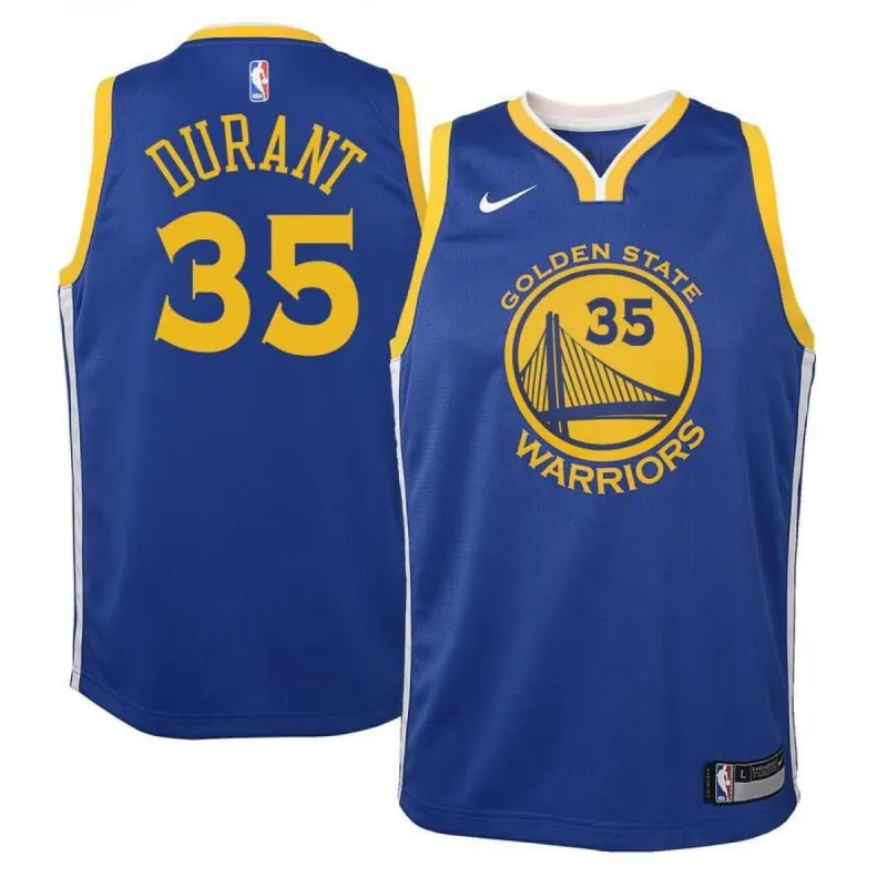 Golden State Warriors Kevin Durant Nike Swingman Icon Jersey Kids - Blue | Ireland A4809T6 sold by The Bright Side