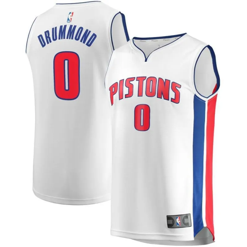 Detroit Pistons Andre Drummond Fanatics Branded Replica Fast Break Player Association Jersey Kids - White | Ireland W1146K8 sold by The Bright Side