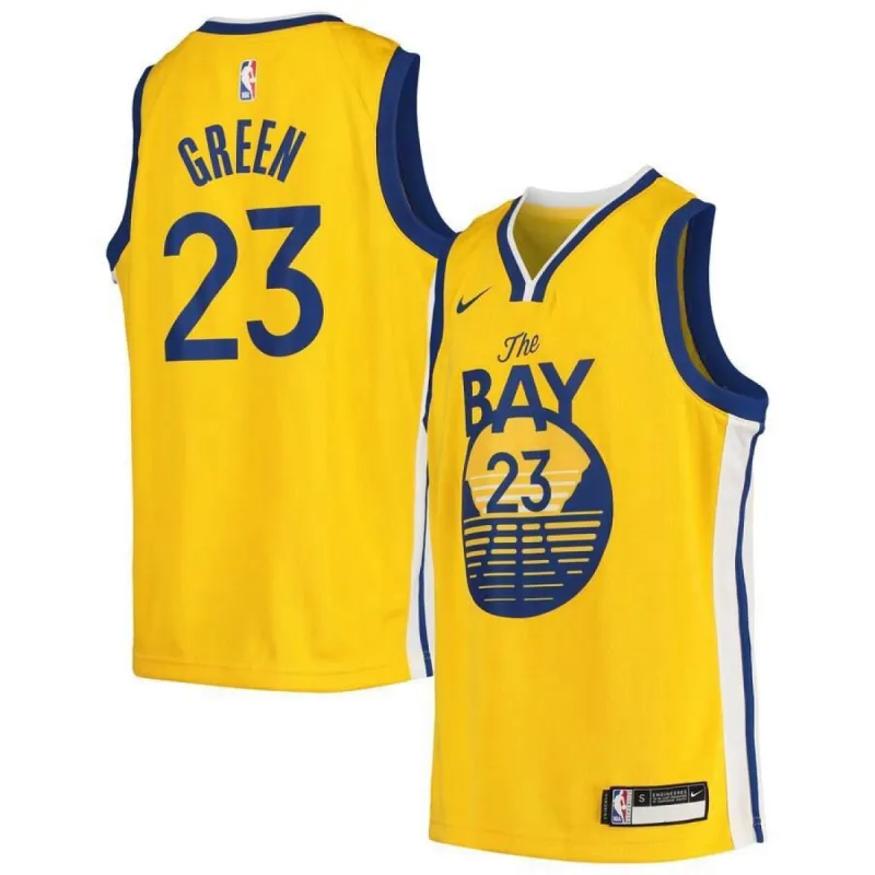 Golden State Warriors Draymond Green Nike Swingman Player Statement Jersey Kids - Gold | Ireland F4480M2 sold by The Bright Side