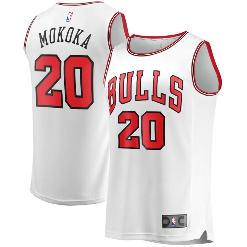 Chicago Bulls Adam Mokoka Fanatics Branded Fast Break Player Association Jersey Kids - White | Ireland M6437J5 sold by The Bright Side