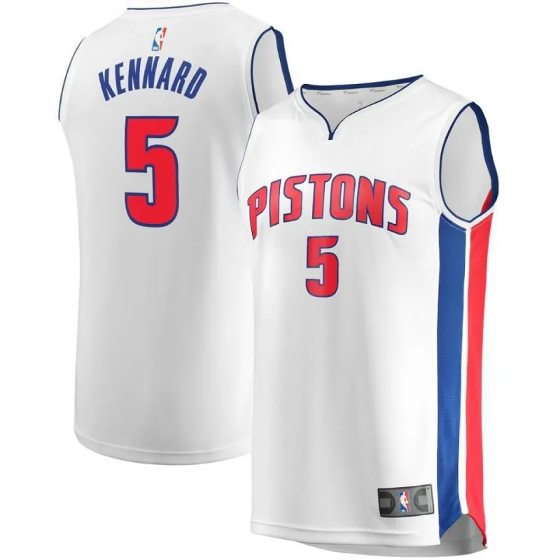 Detroit Pistons Luke Kennard Fanatics Branded Replica Fast Break Player Association Jersey Kids - White | Ireland N3676Z3 sold by The Bright Side