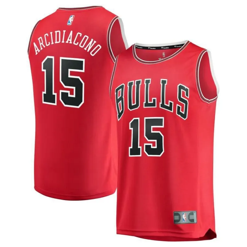 Chicago Bulls Ryan Arcidiacono Fanatics Branded Fast Break Team Player Icon Jersey Kids - Red | Ireland X7176Z6 sold by The Bright Side