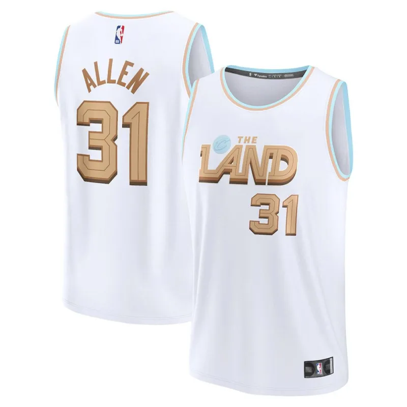 Men's Cleveland Cavaliers Jarrett Allen City Edition Jersey - White sold by The Bright Side
