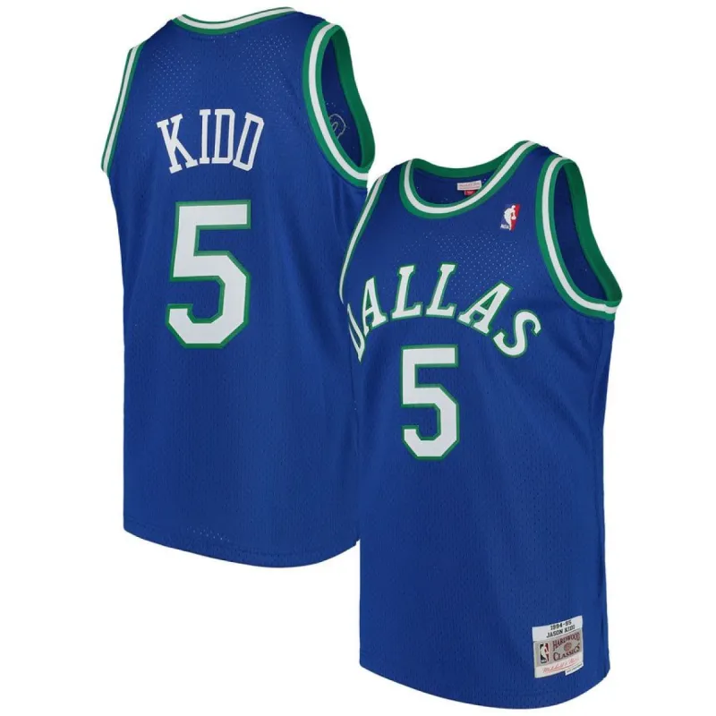 Men's Dallas Mavericks Jason Kidd Mitchell & Ness Blue Swingman Jersey sold by The Bright Side