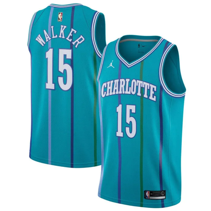 NBA Charlotte Hornets K. Walker ユニフォーム Men's Jordan Brand Kemba Walker Black Charlotte Hornets City