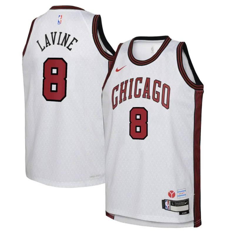 Youth Chicago Bulls Zach LaVine City Edition Jersey - White sold by The Bright Side