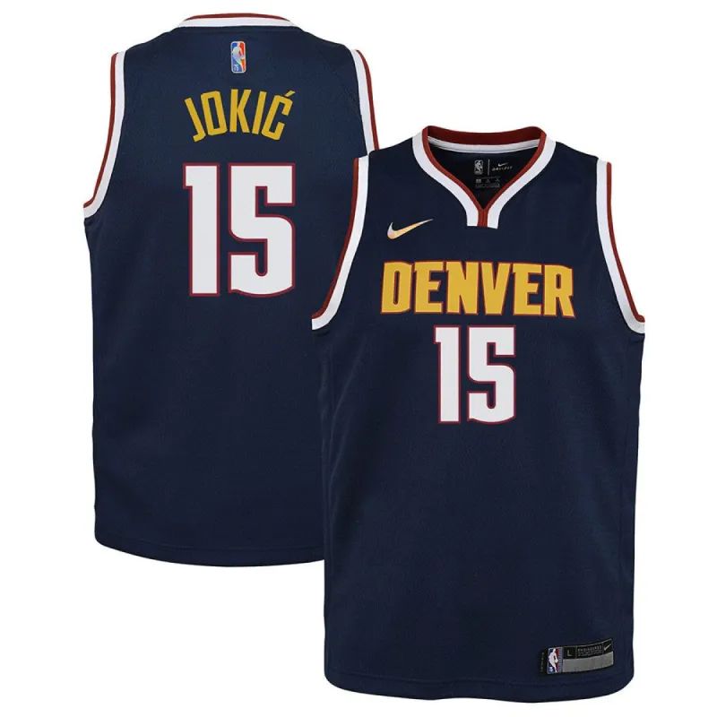 Youth Denver Nuggets Nikola Jokic Icon Edition Jersey - Navy sold by The Bright Side
