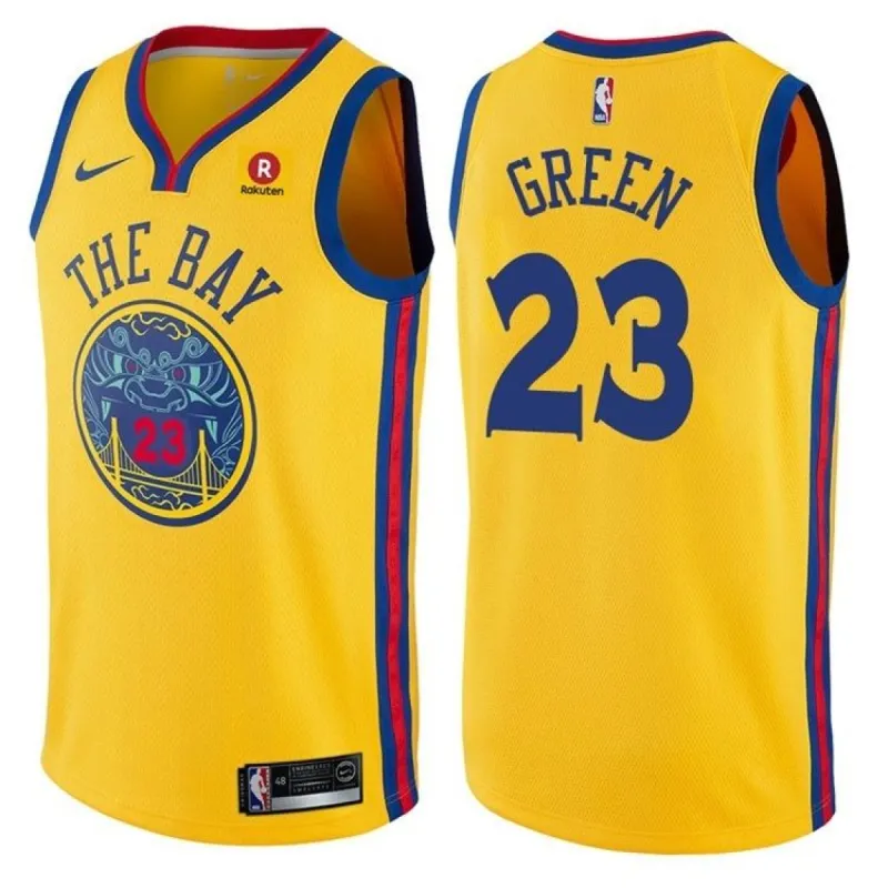 Men's Golden State Warriors Draymond Green City Edition Jersey Gold sold by The Bright Side