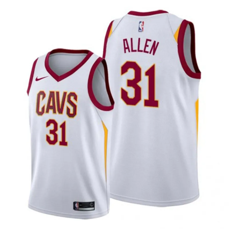 Men's Cleveland Cavaliers Jarrett Allen Association Jersey - White sold by The Bright Side