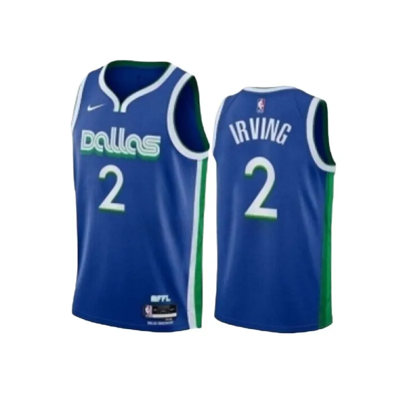 Men's Dallas Mavericks Kyrie Irving City Edition Jersey - Blue sold by The Bright Side