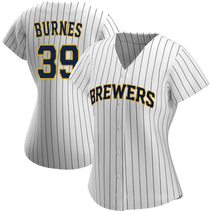 Women's Milwaukee Brewers Corbin Burnes Cool Base Replica Home Jersey - White sold by The Bright Side