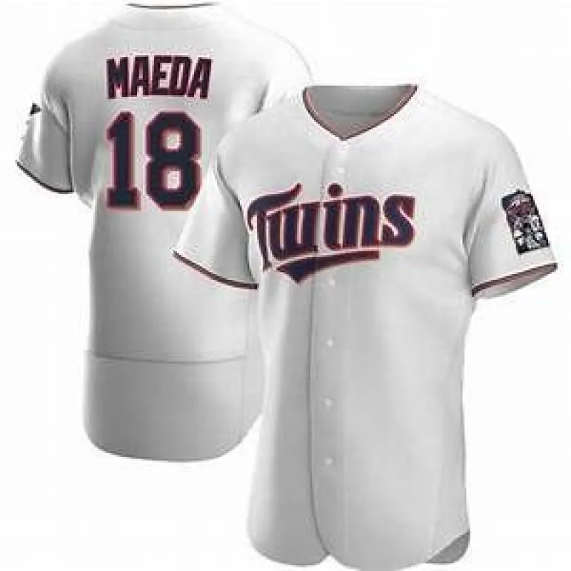 Mens Minnesota Twins Kenta Maeda Cool Base Replica Jersey White sold by The Bright Side