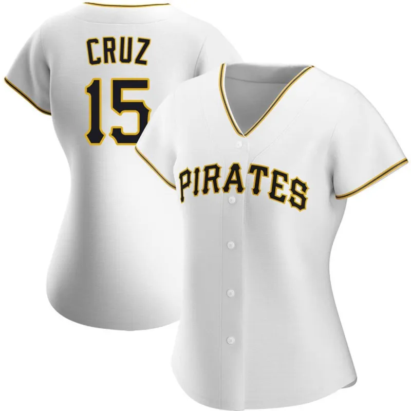 Women's Pittsburgh Pirates Oneil Cruz Cool Base Replica Home Jersey - White sold by The Bright Side