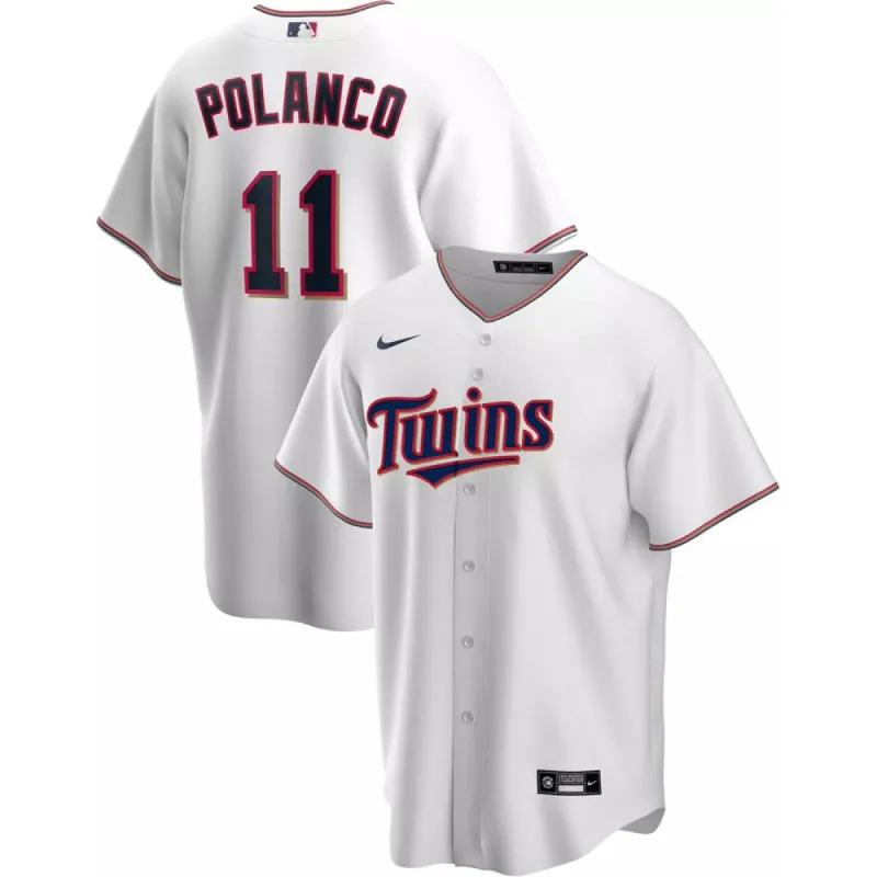 Mens Minnesota Twins Jorge Polanco Cool Base Replica Jersey White sold by The Bright Side