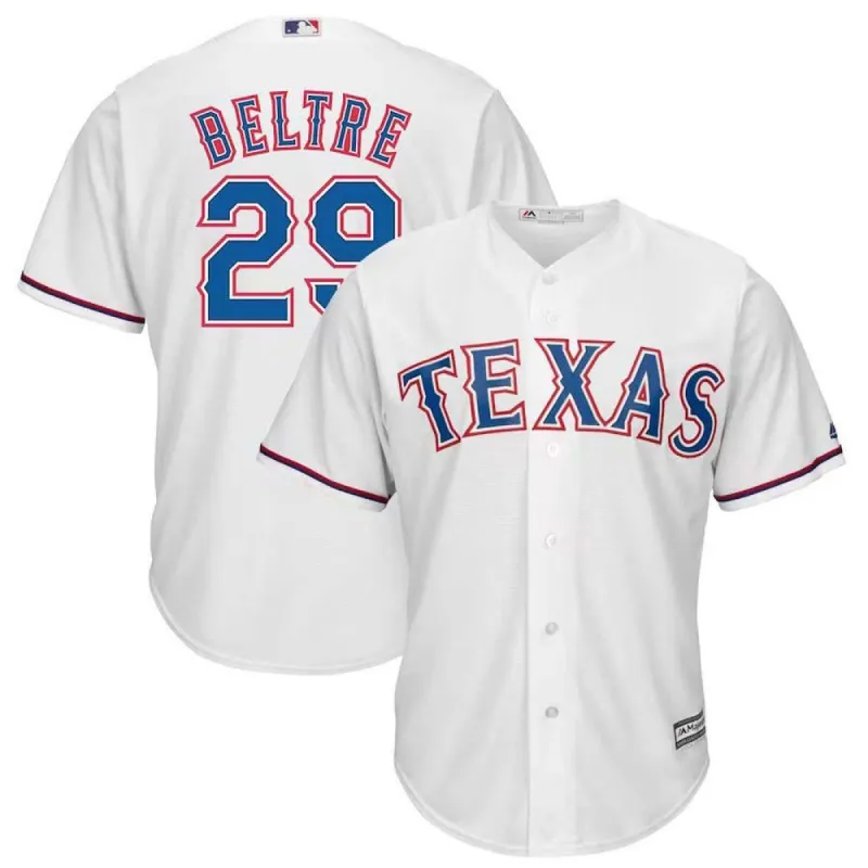Men's Texas Rangers Adrian Beltre Replica Home Jersey - White sold by The Bright Side