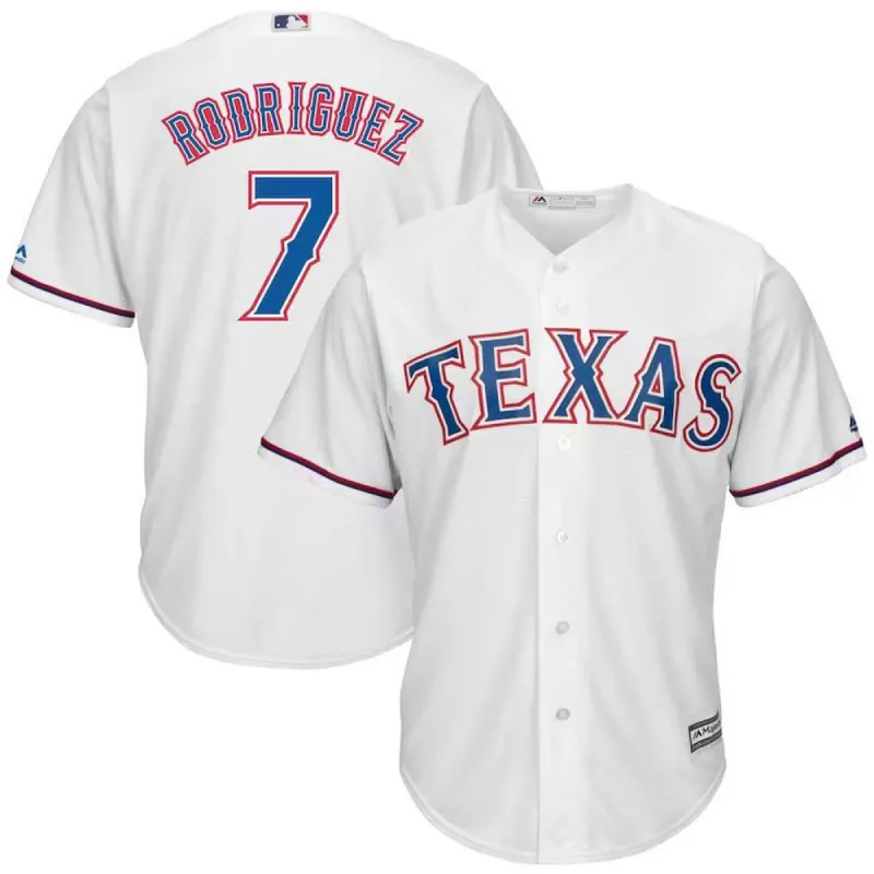 Men's Texas Rangers Ivan Rodriguez Replica Home Jersey - White sold by The Bright Side