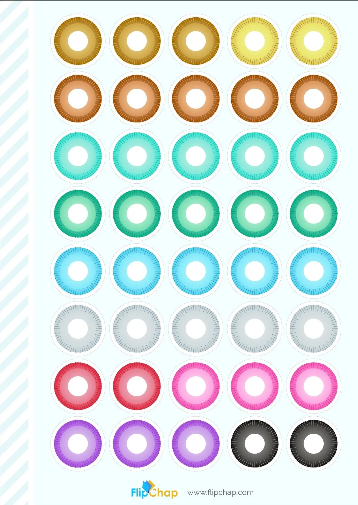 Pastel Circle Lens Stickers sold by Pinky Paradise