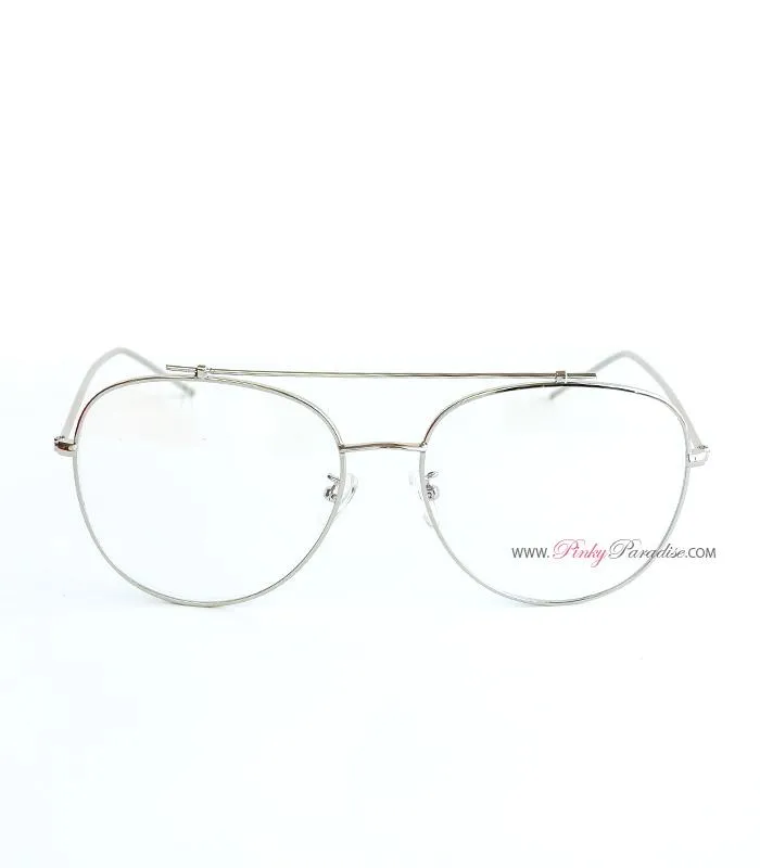 Clear Aviator Glasses sold by Pinky Paradise product image thumbnail 4