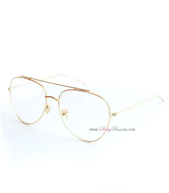 Clear Aviator Glasses sold by Pinky Paradise