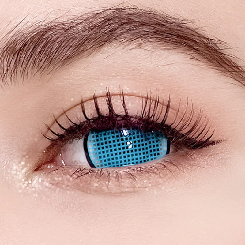 Princess Pinky Cyan Mesh With Rim Mini Sclera sold by Pinky Paradise