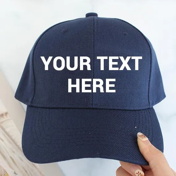 Personalized Custom Baseball Caps Navy sold by Pinky Paradise
