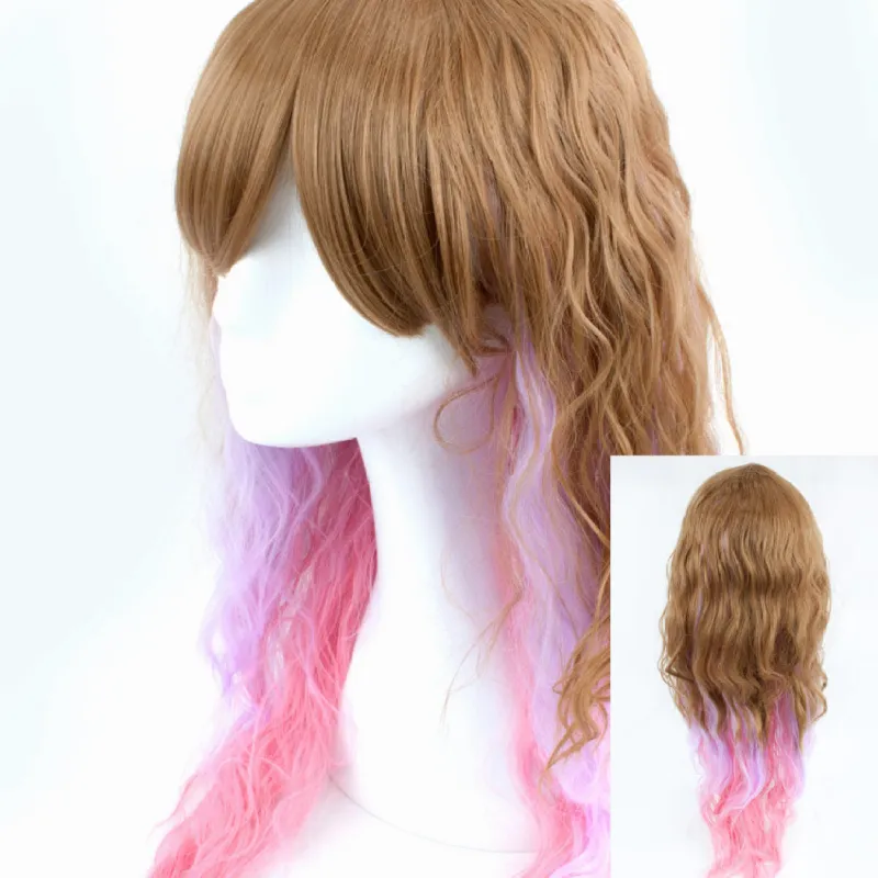 Dark Blonde 3 Tone Long Wavy 70cm sold by Pinky Paradise