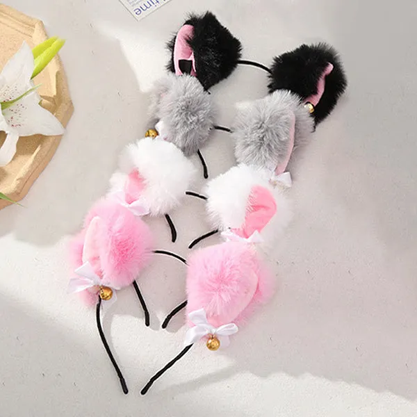 Cosplay Furry Cat Ear Headband with Bell sold by Pinky Paradise product image thumbnail 2