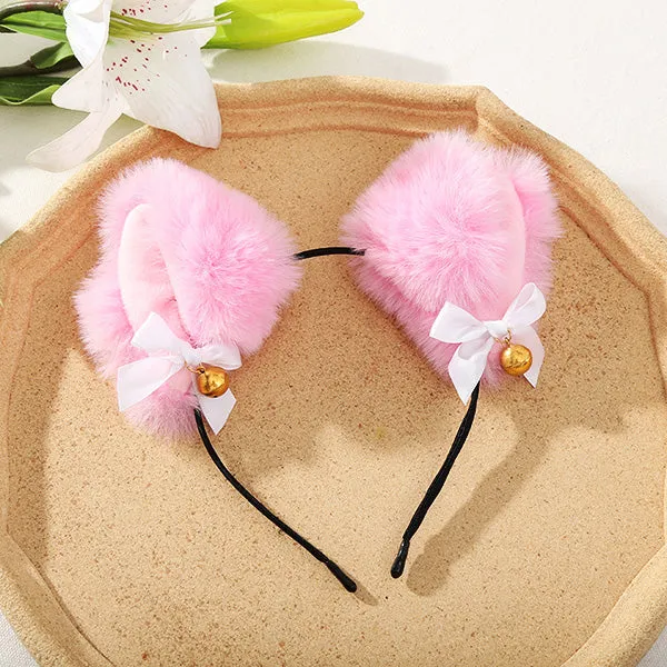 Cosplay Furry Cat Ear Headband with Bell sold by Pinky Paradise product image thumbnail 4