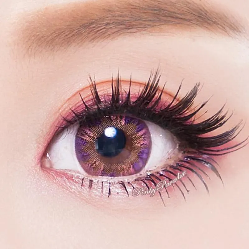 Vassen Rainbow Eyes Purplish Red sold by Pinky Paradise