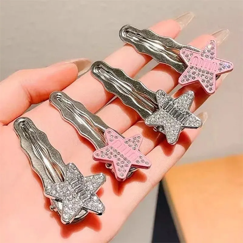 Y2K Rhinestone Star Hair Clip sold by Pinky Paradise