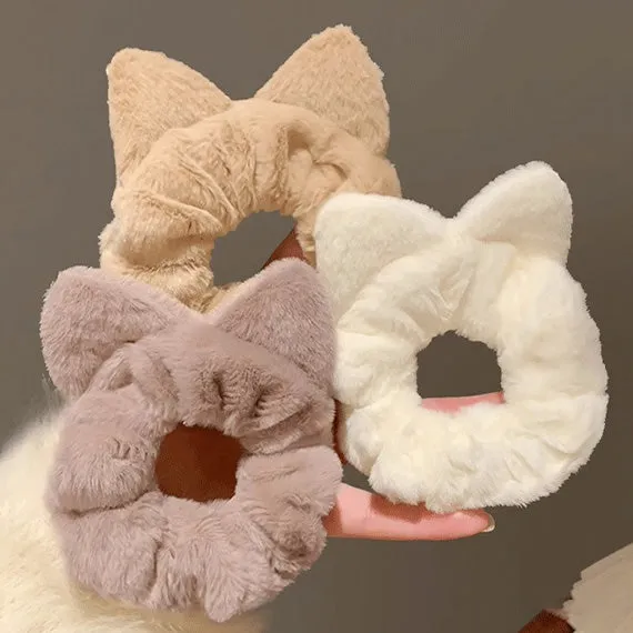 Fluffy Cat Ears Scrunchie sold by Pinky Paradise product image thumbnail 4