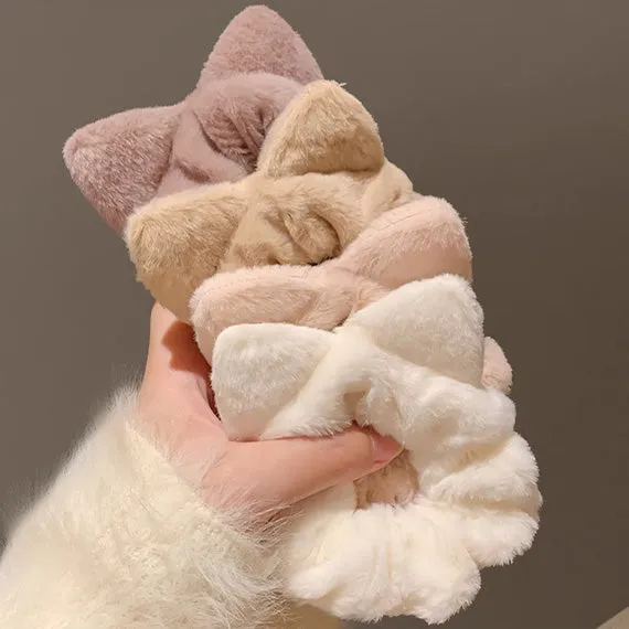 Fluffy Cat Ears Scrunchie sold by Pinky Paradise product image thumbnail 2