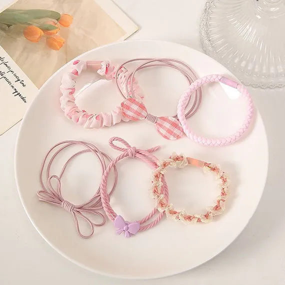 Pastel floral Hair Tie Set sold by Pinky Paradise product image thumbnail 3