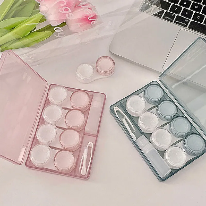4-in-1 Tinted Transparent Contact Lens Storage Case sold by Pinky Paradise