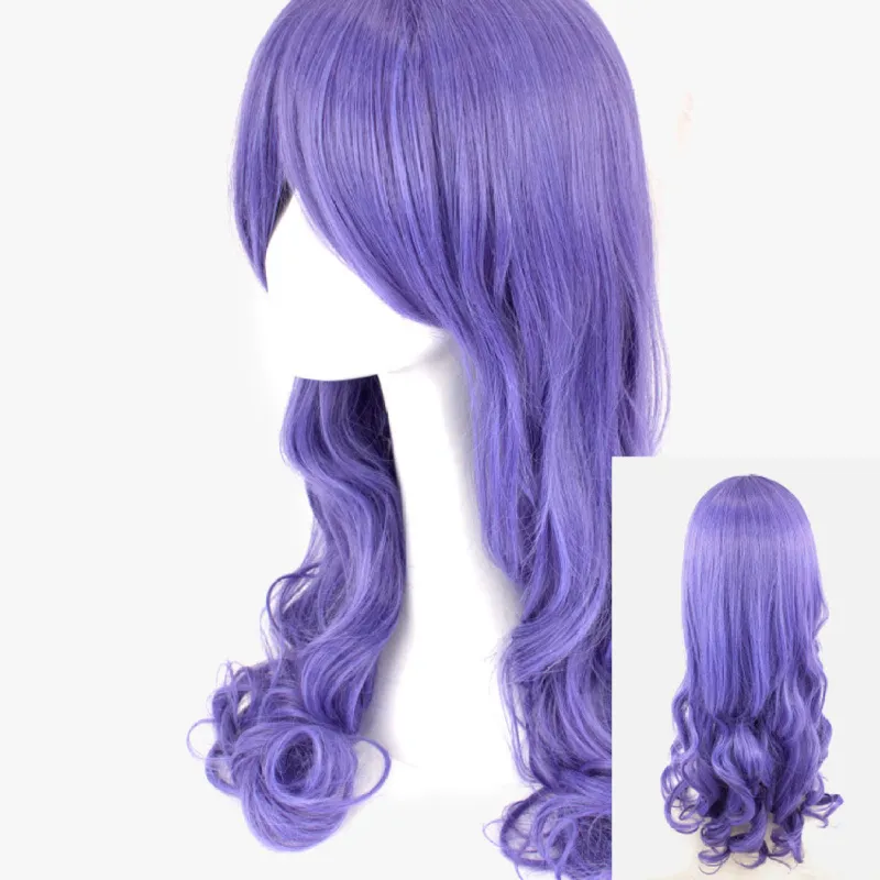 Indigo Violet Long Curly 70cm sold by Pinky Paradise