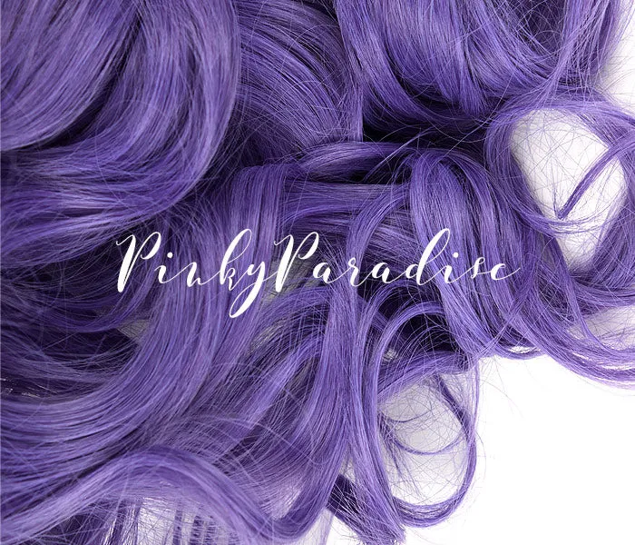 Indigo Violet Long Curly 70cm sold by Pinky Paradise product image thumbnail 5