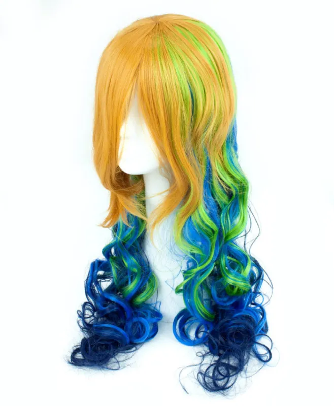 Tri Tone Golden Blonde Long Wavy 80cm sold by Pinky Paradise