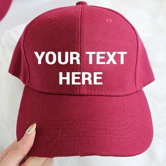 Personalized Custom Baseball Caps Red sold by Pinky Paradise