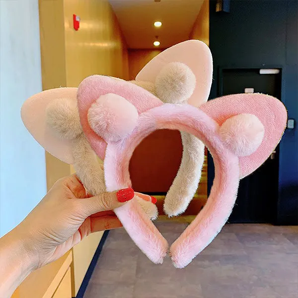 Anime Cute Fluffy Cat Ear Headband sold by Pinky Paradise