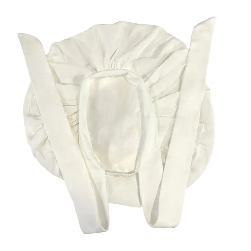 Blush Silks Tie Bonnet - Pearl made by Blush Silks